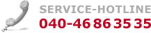 Service-Hotline: 040-46863535